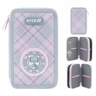 Пенал College Line K26-623-1 KITE серый с розовым Пенал College Line K26-623-1 KITE серый с розовым