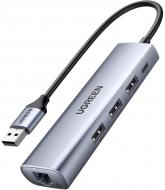 Док-станція UGREEN USB A 3.0 - HDMI/USB 3.0х3/RJ45/MICRO USB CM266 (60812)