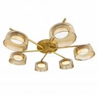 Люстра стельова LIGHT SET DUSHA MS228 6x12 Вт GX53 золото/бурштин