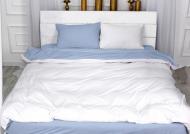 Наволочка велюр Winter Terry 28-0009 Convallaria 60x60 см білий/блакитний MirSon