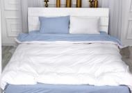 Наволочка велюр Winter Terry 28-0009 Convallaria 70x70 см белый/голубой MirSon