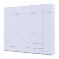 Шафа для одягу Doros Лукас 3+3ДСП 2400х2700х500 мм білий / білий