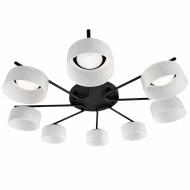 Люстра стельова LIGHT SET DUSHA MS228 8x12 Вт GX53 чорний/молочний