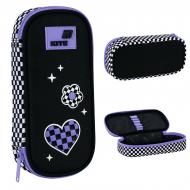 Пенал Flower Power K26-662-5 KITE черный с рисунком