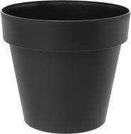 Горшок пластиковый Prosperplast Cube круглый 29 л антрацит (79952-433)