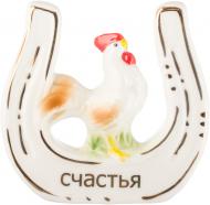 Фигурка петух на счастье 7х2 см разноцветный Фигурка петух на счастье 7х2 см разноцветный