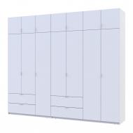 Шафа для одягу Doros Лукас 3+4ДСП 2400х2800х500 мм білий / білий