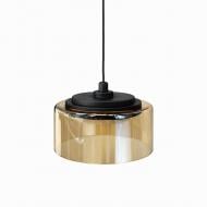 Люстра підвісна LIGHT SET DUSHA MS241 1x12 Вт GX53 чорний із бурштиновим