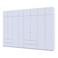 Шафа для одягу Doros Лукас 4+4ДСП 2400х3400х500 мм білий / білий