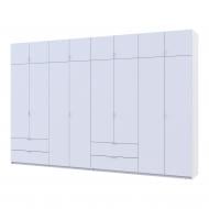 Шкаф для одежды Doros Лукас 4+4ДСП 2400х3600х500 мм белый / белый