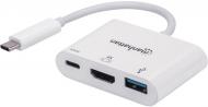 Док-станція Intracom USB3.1 Type-C - HDMI/USB 3.0/PD 60W 4-in-1 Manhattan (152945)