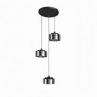 Люстра подвесная LIGHT SET DUSHA MS241-D3 3x12 Вт GX53 черный/дымчатый