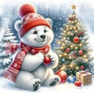 Набор для творчества GoToArt со стразами на подрамнике 5D Зимнее чудо 25x25 см 177349