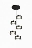 Люстра подвесная LIGHT SET DUSHA MS241-D5 5x12 Вт GX53 черный/дымчатый
