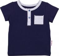 Футболка для мальчика Фламинго 44567 р.74 темно-синий