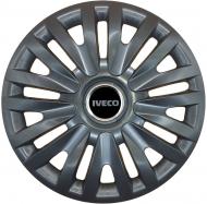 Колпак для колес SJS Iveco 412 R16" 4 шт. черный (110059)