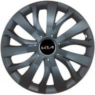 Ковпак для коліс SJS Kia NEW 432 R16" 4 шт. чорний (110076)