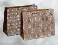 Пакет подарочный Новогодние мотивы 23x18x10 см Гулівер Країна