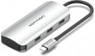 Док-станція Vention USB HUB 5 в 1 silver (TNAHB)