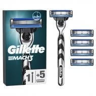 Станок для гоління Gillette Mach 3 + 5 змінних картриджів