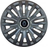 Колпак для колес SJS Renault NEW 412 R16" 4 шт. черный (110068)