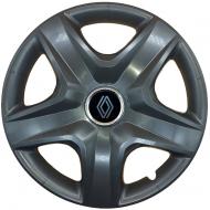 Колпак для колес SJS Renault NEW 418 R16" 4 шт. черный (110069)