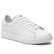 Кроссовки демисезонные EA7 Leather sneaker X8X001-XCC51-00001 р.42 2/3 белые