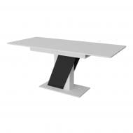 Стол обеденный KS Wood Тэч 1400(1800)x800x784мм белый/графит