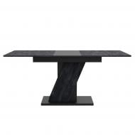 Стол обеденный KS Wood Тэч 1400(1800)x800x784мм антрацит/угольный камень