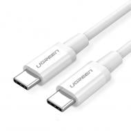 Кабель UGREEN US264 USB Type-C to USB Type-C 60W ABS Cover 3A 1,5 м white (60519)