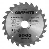Пильный диск GRAPHITE 180x30x2 Z24 57T214