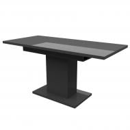 Стол обеденный KS Wood Твист 1100(1500)x675x750мм серый антрацит/серый