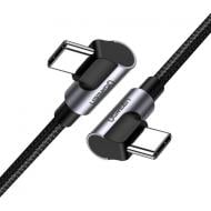 Кабель UGREEN Type-C - Type-C 90° Cable Aluminum Braid 3А 60W 2 м black (70531)