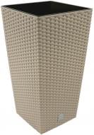 Горшок пластиковый Prosperplast Rato square 2 в 1 квадратный 91,5 л мокко (77952-7529)