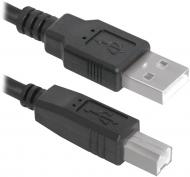 Кабель Defender USB AM-BM USB04-10 Defender 3 м чорний (83764)