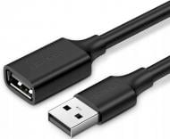 Удлинитель UGREEN USB 2.0 AM-AF Nickel Plating Extension Cable US103 2 м черный (10316)