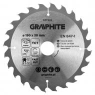 Пильный диск GRAPHITE 190x30x2 Z24 57T222