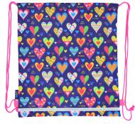 Сумка-мешок Smart SB-01 Hearts 40x35 см карамельное яблоко (555218)