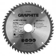 Пильный диск GRAPHITE 190x30x2 Z50 57T224