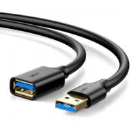Удлинитель UGREEN USB 3.0 AM-AF Connector gold-plated Extension Cable US129 2 м черный (10373)