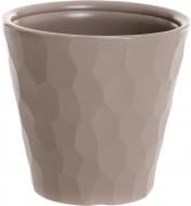 Горшок пластиковый Prosperplast Rocka круглый 12 л мокко (71162-7529)