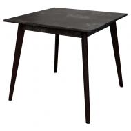 Стол обеденный KS Wood Турин 780x780x750мм бетон/черный матовый/венге