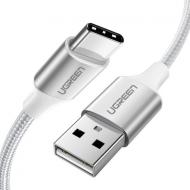 Кабель UGREEN US288 USB 2.0 to USB Type-C Cable Nickel Plating Aluminum Braid 3A 2 м white (60133)