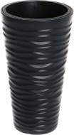 Горщик пластиковий Prosperplast Sand slim 2 в 1 круглий 22 л антрацит (79619-433)