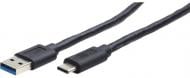 Кабель Kingda USB3.1 AM-Type-C M Kingda 5Gbps 1,5 м черный (KDUSBC3002-1.5M)