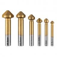 Набір свердел GRAPHITE для фрезування TiN конічні 6,3-20,5 мм 6 шт. 54T427