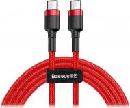 Кабель BASEUS USB 3.1 Type-C M-M PD2.0 60W(20V 3A) 2 м black/red (CATKLF-H09)