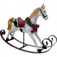 Сувенір новорічний кінь качалка 37x10x27 см ZY924210
