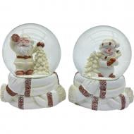 Шар новогодний Снеговик/ Санта с шарфиком в ассортимент ZY24058K