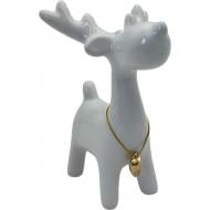 Сувенир новогодний олень с сердечком ZY5206-1